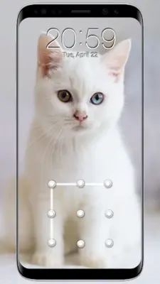 Cat Pattern Screen Lock android App screenshot 1