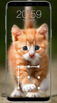 Cat Pattern Screen Lock android App screenshot 3